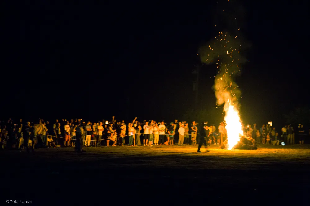 たいまつ - 石川県能登島向田(こうだ)の火祭