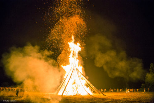 向田の火祭り(石川県 能登島) 北陸最大の火祭り (2013年夏 7月27日〜28日)