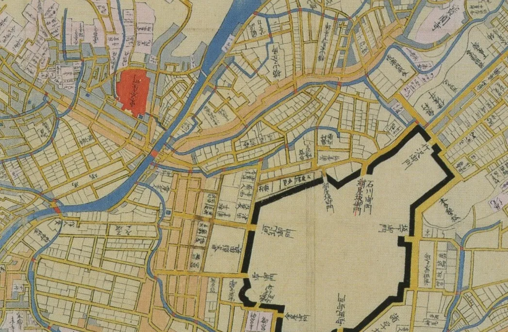 文政6年 金沢町絵図 東山