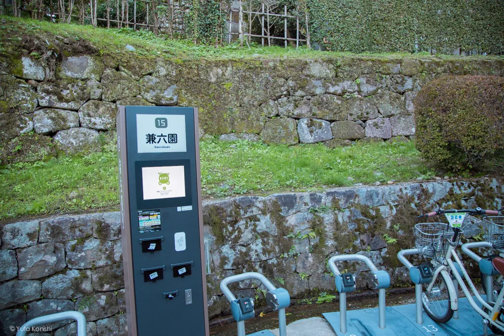 Ingressでする新しい「金沢観光」兼六園「まちのり」駐輪場