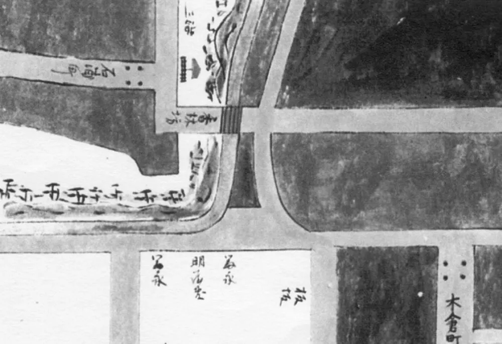 「加陽金府武士町細見図」享保19年 1734年 (金沢市立玉川図書館蔵)