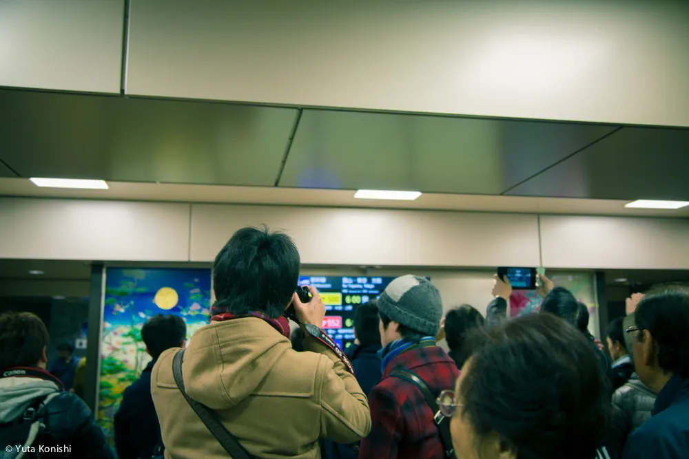 北陸新幹線開業！金沢駅の開業ドキュメント2015年3月14日！今世紀最大の北陸のチャンス！かがやき500号の出発を見守る