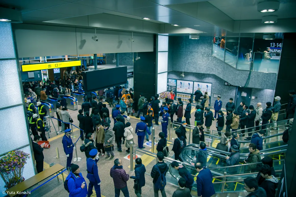 北陸新幹線開業！金沢駅の開業ドキュメント2015年3月14日！今世紀最大の北陸のチャンス！かがやき500号の出発を見守る