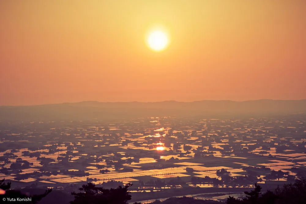 北陸が世界に誇れる絶景の田園風景「砺波平野の散居村」もうカメラマンの聖地でいいじゃん？！５月〜６月上旬が見頃