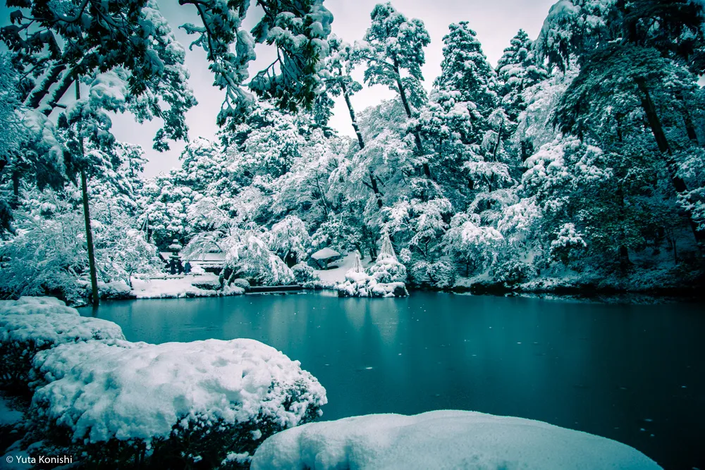真夏だからこそ真冬の兼六園を感じていただきます2015夏！一気に気温が5度は下がるからｗｗｗｗ