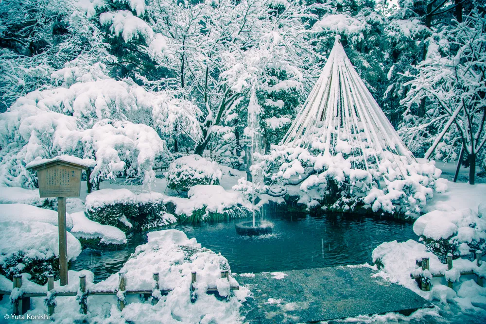 真夏だからこそ真冬の兼六園を感じていただきます2015夏！一気に気温が5度は下がるからｗｗｗｗ