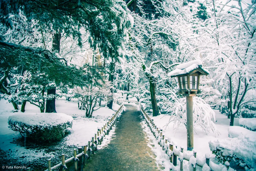 真夏だからこそ真冬の兼六園を感じていただきます2015夏！一気に気温が5度は下がるからｗｗｗｗ
