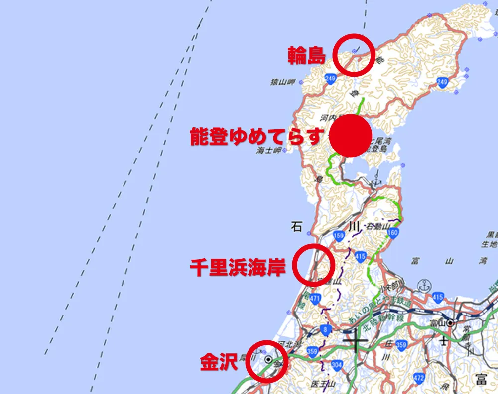 ゆめてらす 輪島観光完全満喫マニュアル！えっ？！まじ？！金沢から一日でこんなに回れんの？朝市・大沢・千枚田！輪島の魅力を本気で凝縮しました！