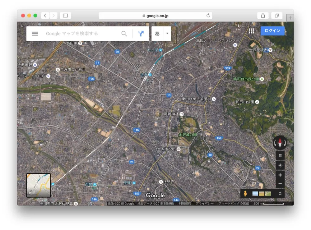 3D金沢だ！Google Mapで3Dの金沢を箱庭のように遊ぶ方法教えます！！こんな金沢の素顔見たことなかった。