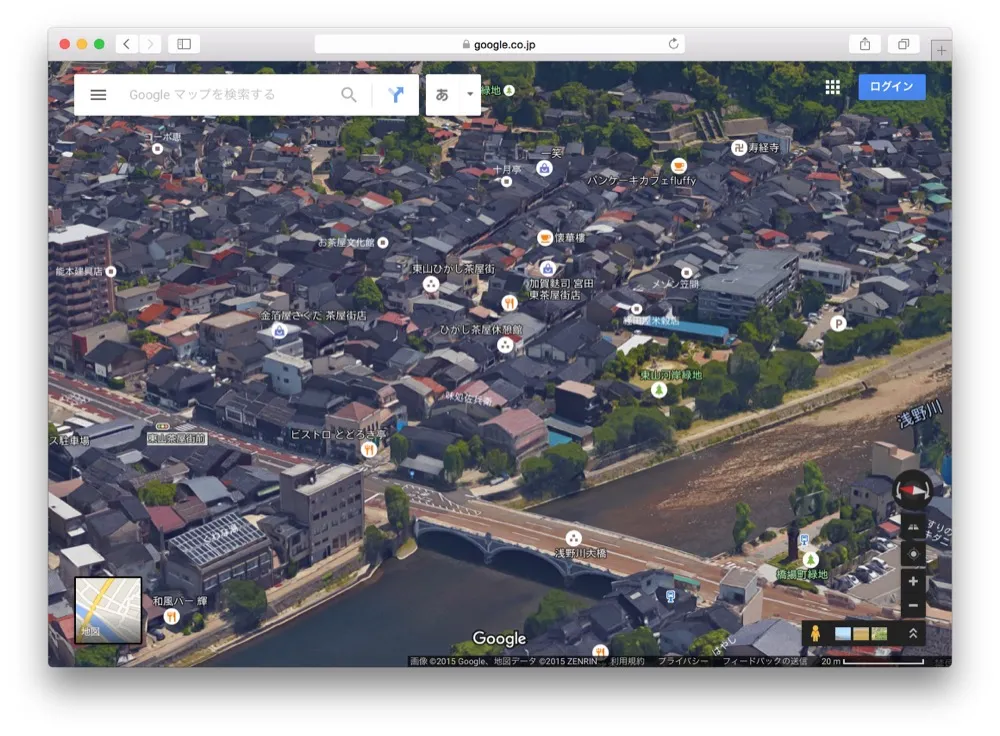 3D金沢だ！Google Mapで3Dの金沢を箱庭のように遊ぶ方法教えます！！こんな金沢の素顔見たことなかった。