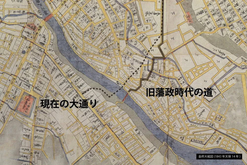 金沢古地図散歩「本多町から桜橋まで」金沢21世紀美術館に遊びに来た時には是非やってみて!絶対疲れるから!!