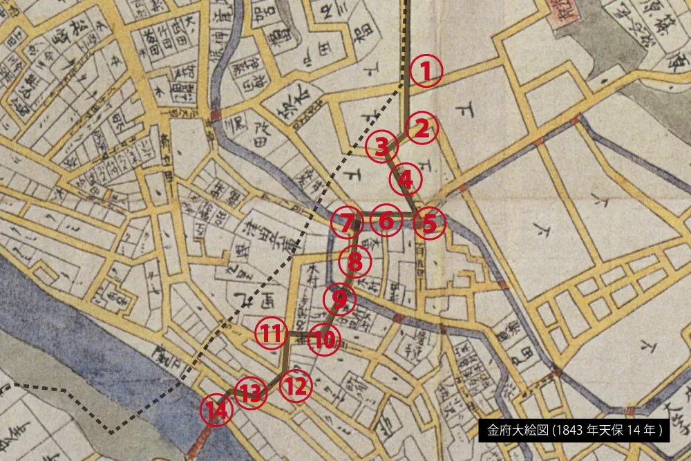 金沢古地図散歩「本多町から桜橋まで」金沢21世紀美術館に遊びに来た時には是非やってみて!絶対疲れるから!!