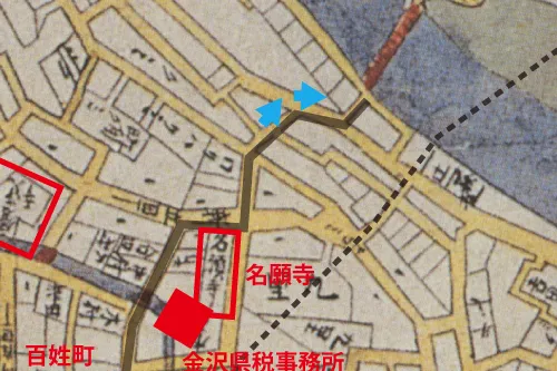 金沢古地図散歩「本多町から桜橋まで」金沢21世紀美術館に遊びに来た時には是非やってみて!絶対疲れるから!!