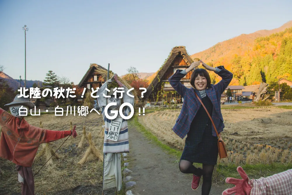 北陸の秋だ紅葉だ！どこ行く？ゆりりんと行く白山・白川郷へGo！金沢から日帰りで秋を満喫！！
